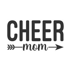 cheer mom arrow design modern vector for team supporter tshirt print school spirit game day and cheerleading pride