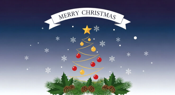 Joyful Christmas and Bright New Year Celebration