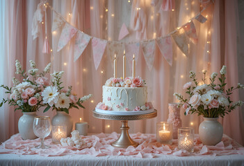 “Aesthetic birthday setup