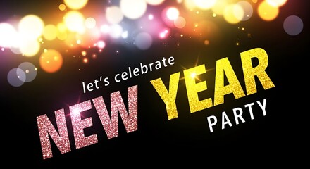 Festive New Year Party Celebration Background