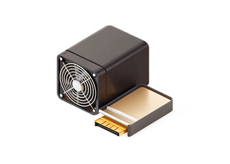 NAS drive isolated on suitable background 