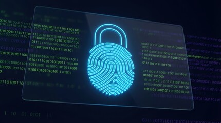 Secure digital access using biometric fingerprint technology and binary code ensuring protection of personal data in cyberspace network
