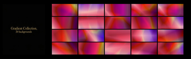 Fototapeta premium A collection of gradients. Modern gradient poster background in red . Minimalist style cover template with monotone perspective . Perfect design for social media, cover, banner, flyer 