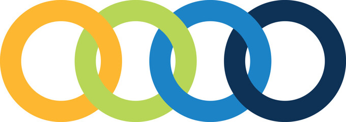 3D Circle Symbol Icon Illustration Design Vector Concept Ring Business Blue Round Shape Color Web Arrow Number Logo Art Toy Element