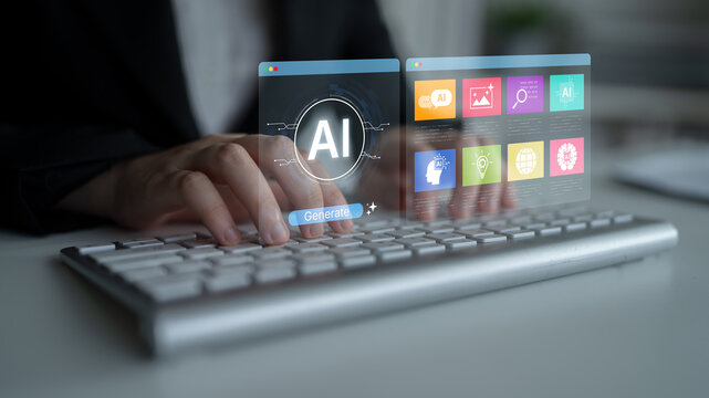 A user interface for a generative AI platform. This technology uses machine learning to create new digital content, automate tasks, and provide intelligent solutions. Fermion
