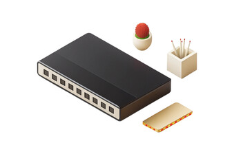 Patch panel isolated on suitable background 2
