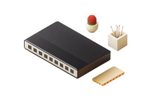 Patch panel isolated on suitable background 2