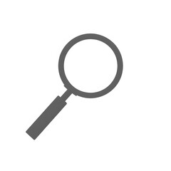 Minimal magnifying glass icon rendered cleanly on bright background symbolizing search focus and exploration concept
