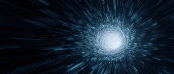 Obraz premium Abstract tunnel motion data stream liquidity trading digital speed futuristic glow