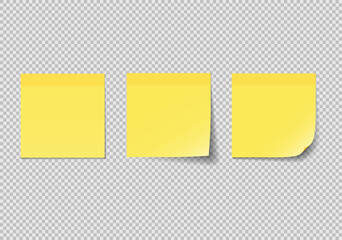 Yellow Sticky Note & Blank post 3d rendering, 
Yellow Memo Pad &ndash; Isolated Reminder Paper Vector