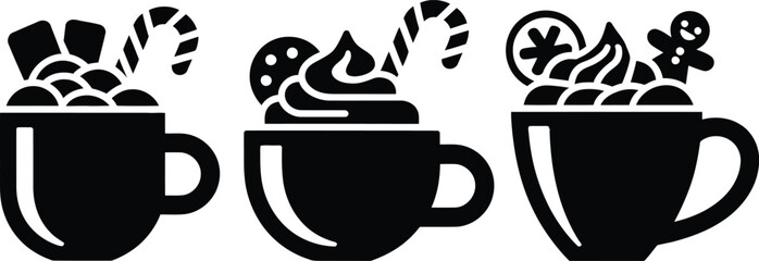 Vector Bundle An Elf's Carol of Tinsel, Candle & Snowflake Treats.