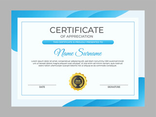 Professional diploma certificate template design