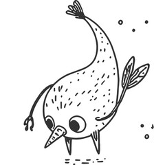 Unmoored Mind Vintage Illustration Vector