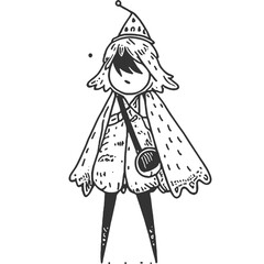 Unmoored Mind Vintage Illustration Vector