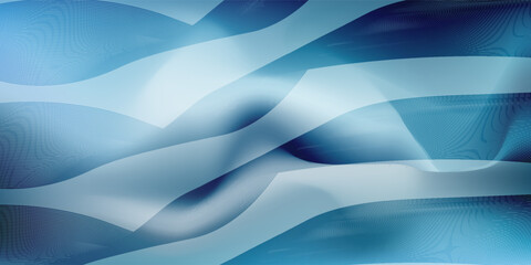 Abstract glowing wave lines on dark blue background. Dynamic wave pattern. Modern flowing wavy lines. Futuristic technology concept. Suit for banner, poster, cover, brochure, flyer, 