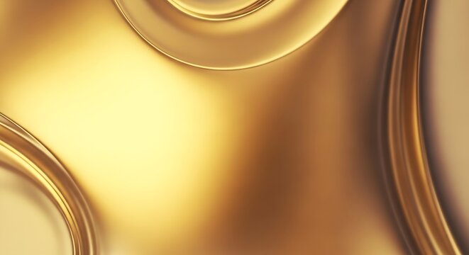 Abstract Gold Liquid Metal Surface with Waves background