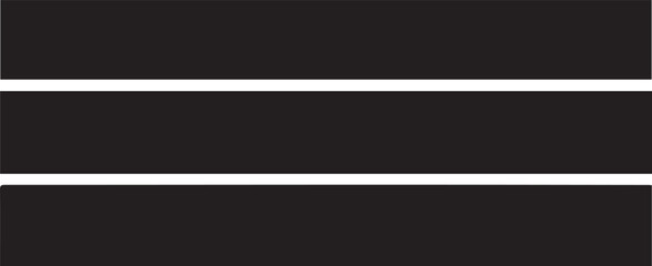 Three horizontal black bars against a white background