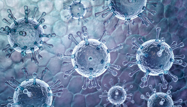 Cryo-Electron Microscopy Visualization of Avian Flu Virus Interacting with Host Cell.