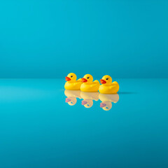 rubber duck in water