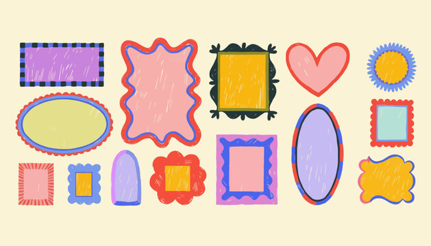 Colorful Retro Frame Collection Quirky and Playful Designs