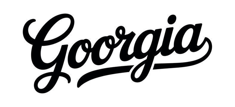 The word "Goorgia" is written in a stylized black script font.