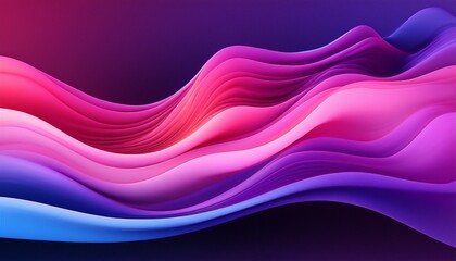 Fototapeta premium Pink And Purple Gradient Wave Element With Noise Texture