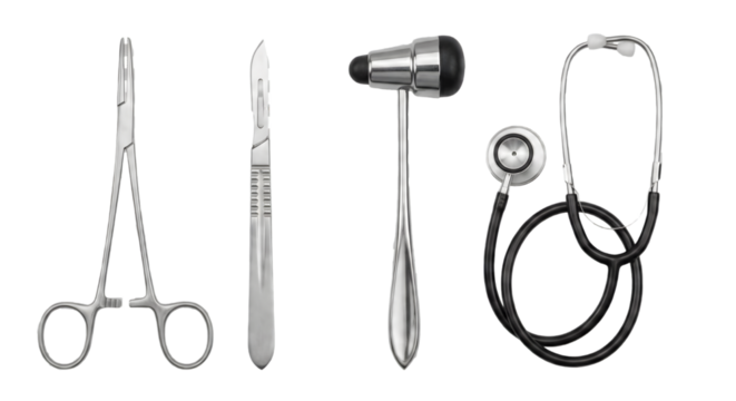 Diagnostic Surgical Instruments Isolated