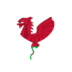 Wales Heart Balloon In Icon