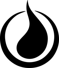 Minimal Futuristic Element – Clean Black Line Art Symbol
