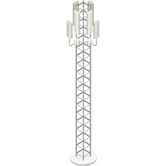 Isometric Cellular Tower With Antennas Against A White Background