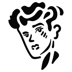 Abstract Portrait of Young Man