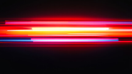 Red neon lights arranged in parallel lines on a dark textured surface