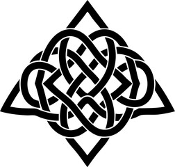 Intricate Celtic knot design symbolizing eternity and interconnectedness, perfect for cultural or spiritual projects and elegant branding.