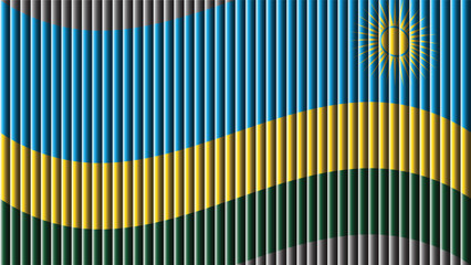 A vibrant depiction of the flag of kazakhstan showing blue yellow and green hues with a golden sun