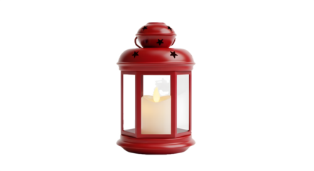 Red candle lantern glows, with a warm, 3D rendered feel on black. Ideal for holiday product, festive banners, or spiritual greeting cards.