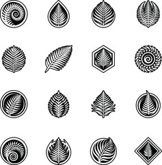 Glyph Style Fern Logos   © creativestall