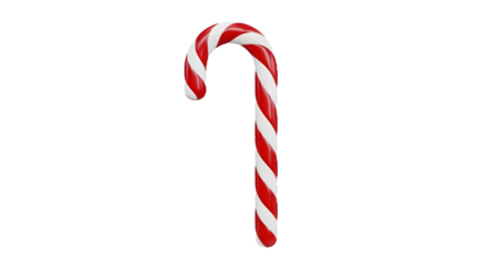 Glossy red-white candy cane floats. Perfect for Christmas backgrounds, holiday flyers, and festive product photography.