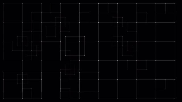 Abstract Grid Pattern Animation Background Loop for Technology.