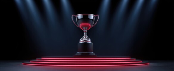 The sports prize trophy sparkled like a star shining bright on stage during the winner announcement.