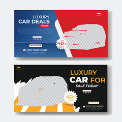 Luxury Car Big Sale Billboard Template design