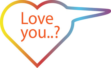 Travel concept message with a heart sign and people illustration design for business strategy