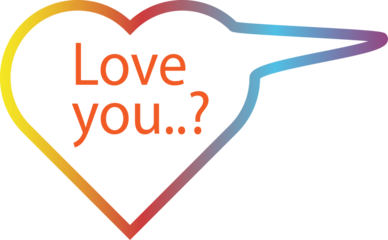 Travel concept message with a heart sign and people illustration design for business strategy