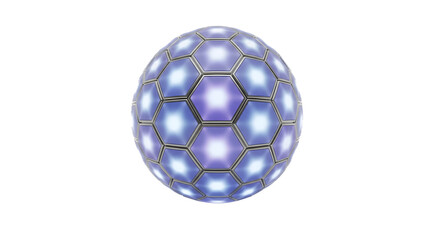 Hexagonal Dome: A Futuristic Design. Spherical and geometric, great for science or technology branding.