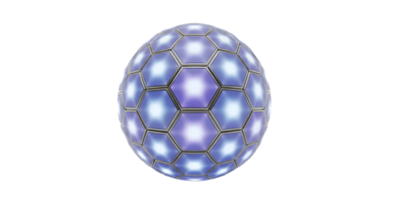 Hexagonal Dome: A Futuristic Design. Spherical and geometric, great for science or technology branding.