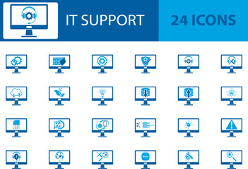 IT Support Icons, IT Icons, Icons Sammlung, Icons Set
