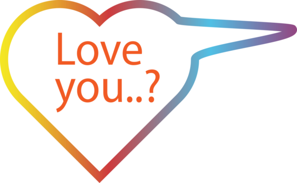 Travel concept message with a heart sign and people illustration design for business strategy