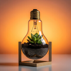 Lightbulb Terrarium