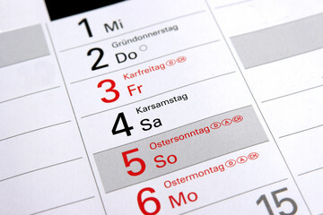 Das Osterfest - von Gründonnerstag bis Ostermontag