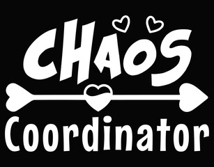 Fashion Inspired Chaos Coordinator Fun Valentine Heart Graphic - printable editable vector art file.