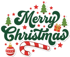 Merry Christmas lettering isolated on white background. Merry Christmas script calligraphy illustration